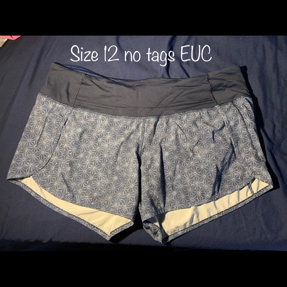 Size 12 Lululemon shorts